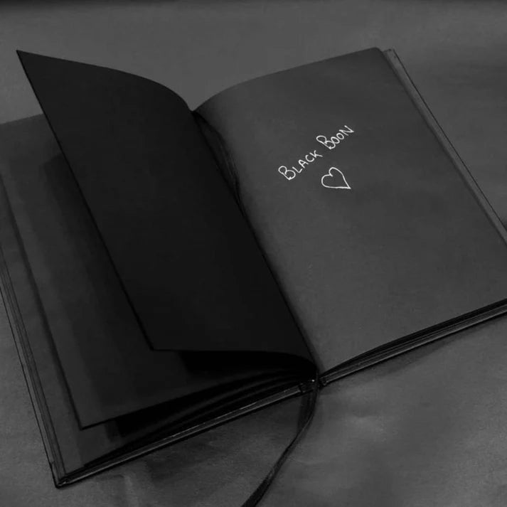 BLACK Page Diary with Pen